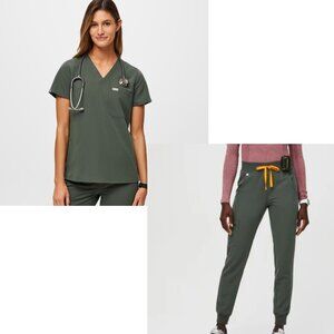 Figs Scrub Set | Moss Green